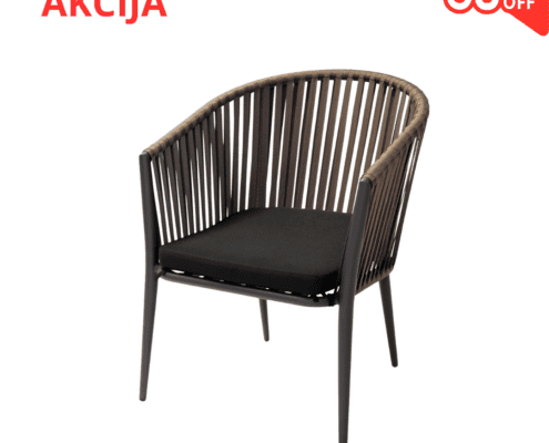 Stolica Cara. Na fotografiji se nalazi Cara stolica koja je namijenjena za vanjsku upotrebu. Na sve Cara stolice imamo akciju 50% popusta.