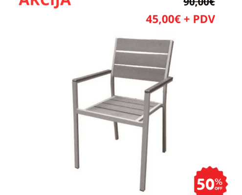 Stolica Polywood siva na akciji 50%